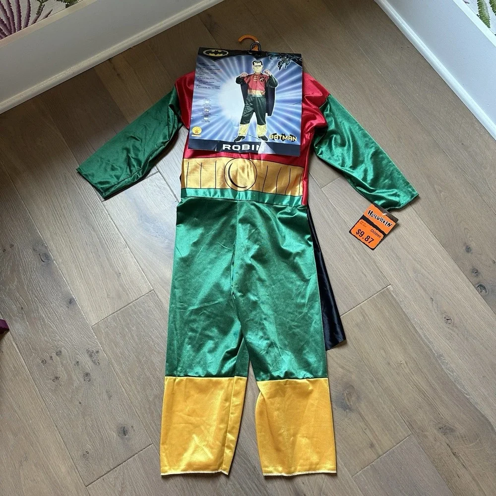 Vintage 1997 DC Comics Rubies ROBIN from‎ Batman Halloween Costume Childs Medium